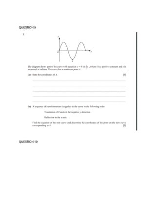 QUESTION 9
QUESTION 10
 