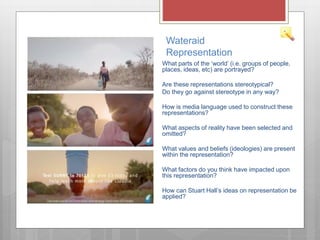 Wateraid Values AS Level Media Studies C1SA Wateraid case study - language and ...