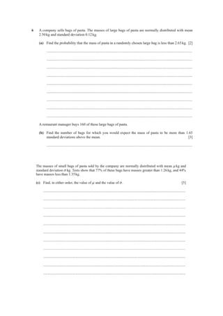 AS LEVEL STATISTICS NORMAL DISTRIBUTION QUESTIONS .pdf