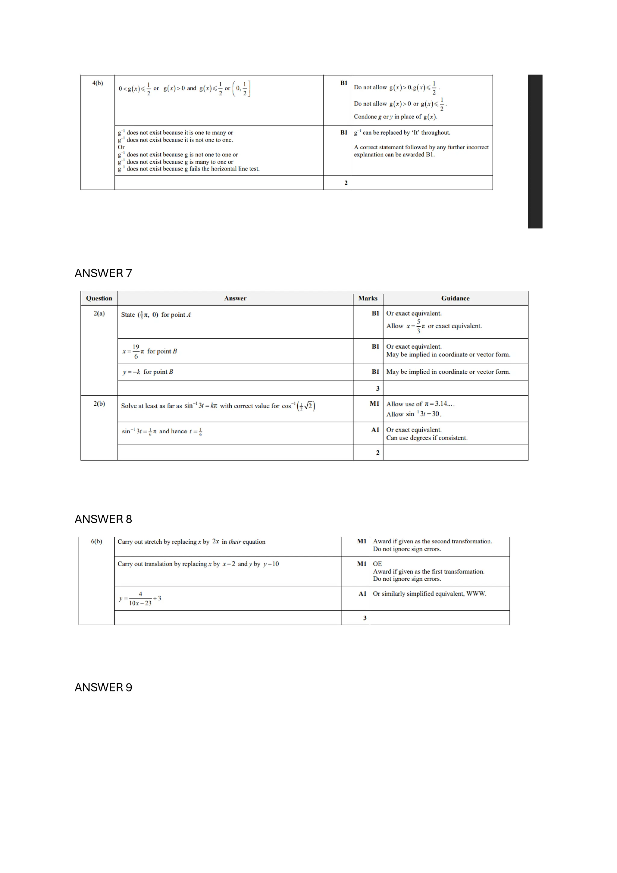 ANSWER 7
ANSWER 8
ANSWER 9
 