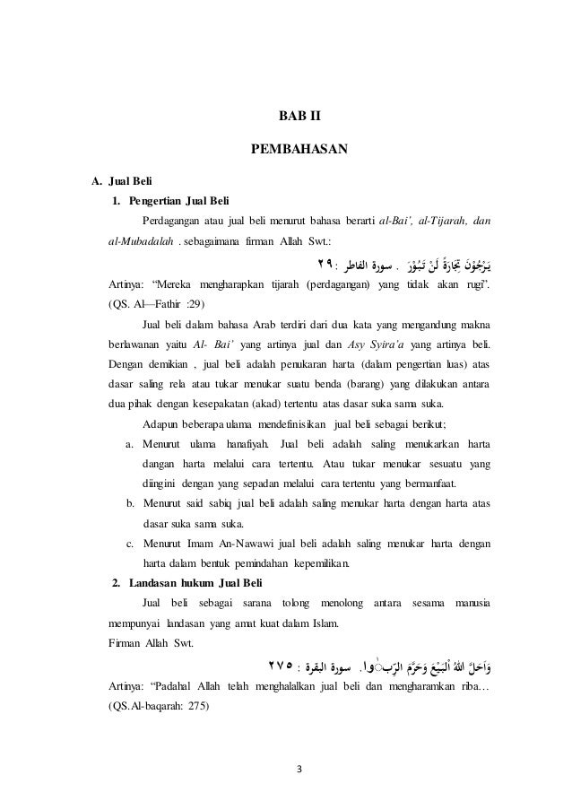 Jual Beli Khiyar Dan Riba Fiqih Muamalah