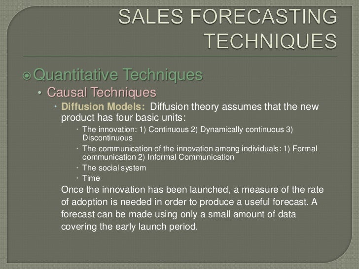 sales forecasting how to forecast sales for a new product