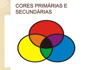 CORES PRIMÁRIAS E
SECUNDÁRIAS
 