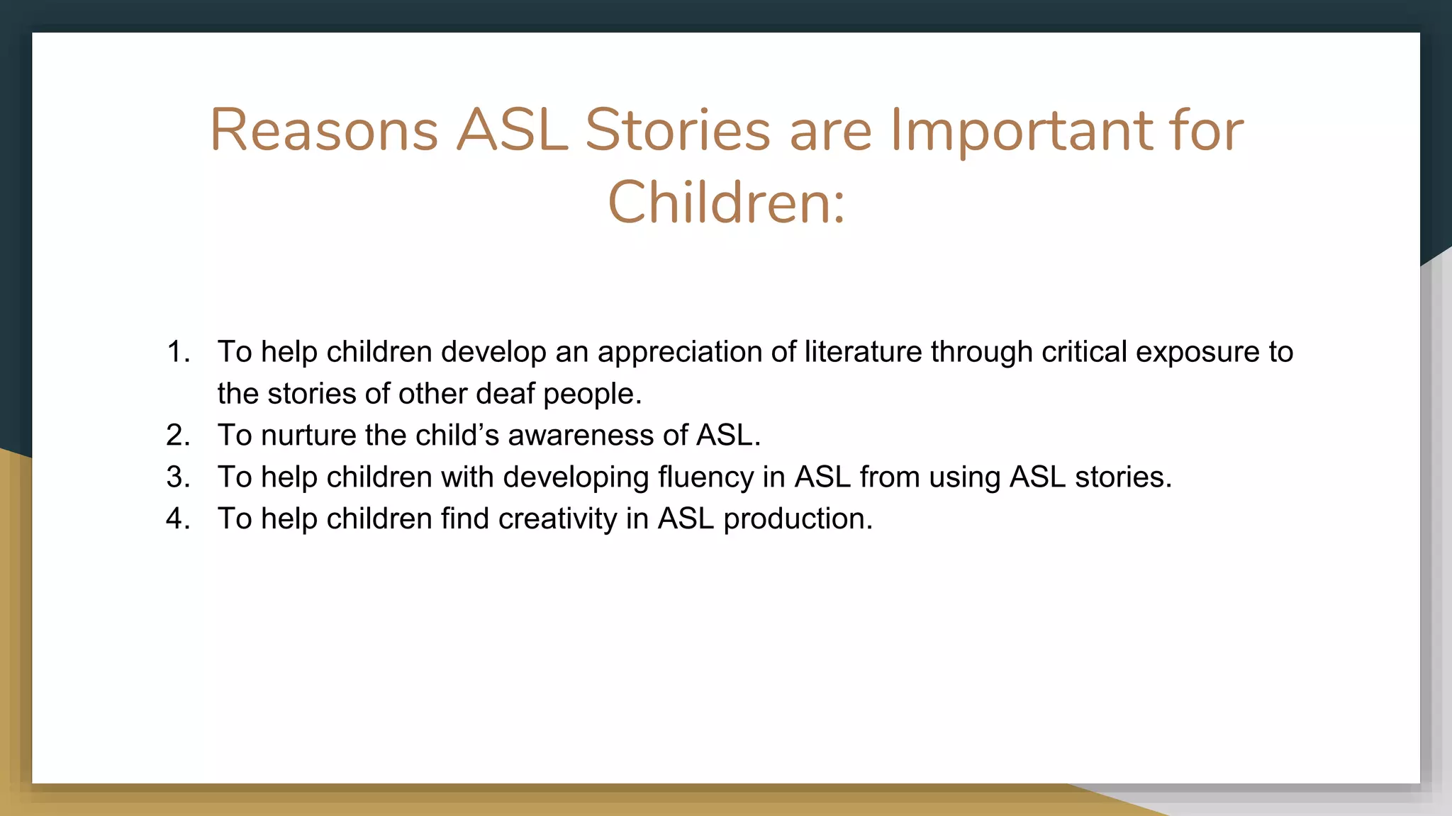 Asl stories with constraints | PPTX