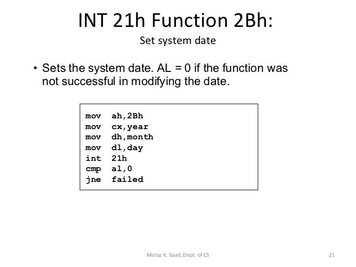 Assembly Language Lecture 2