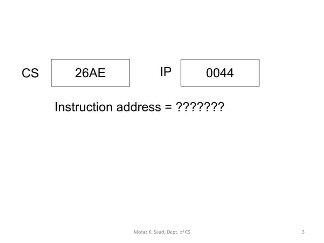 Assembly Language Lecture 3 | PPT
