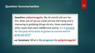 22
Question Summarization
 