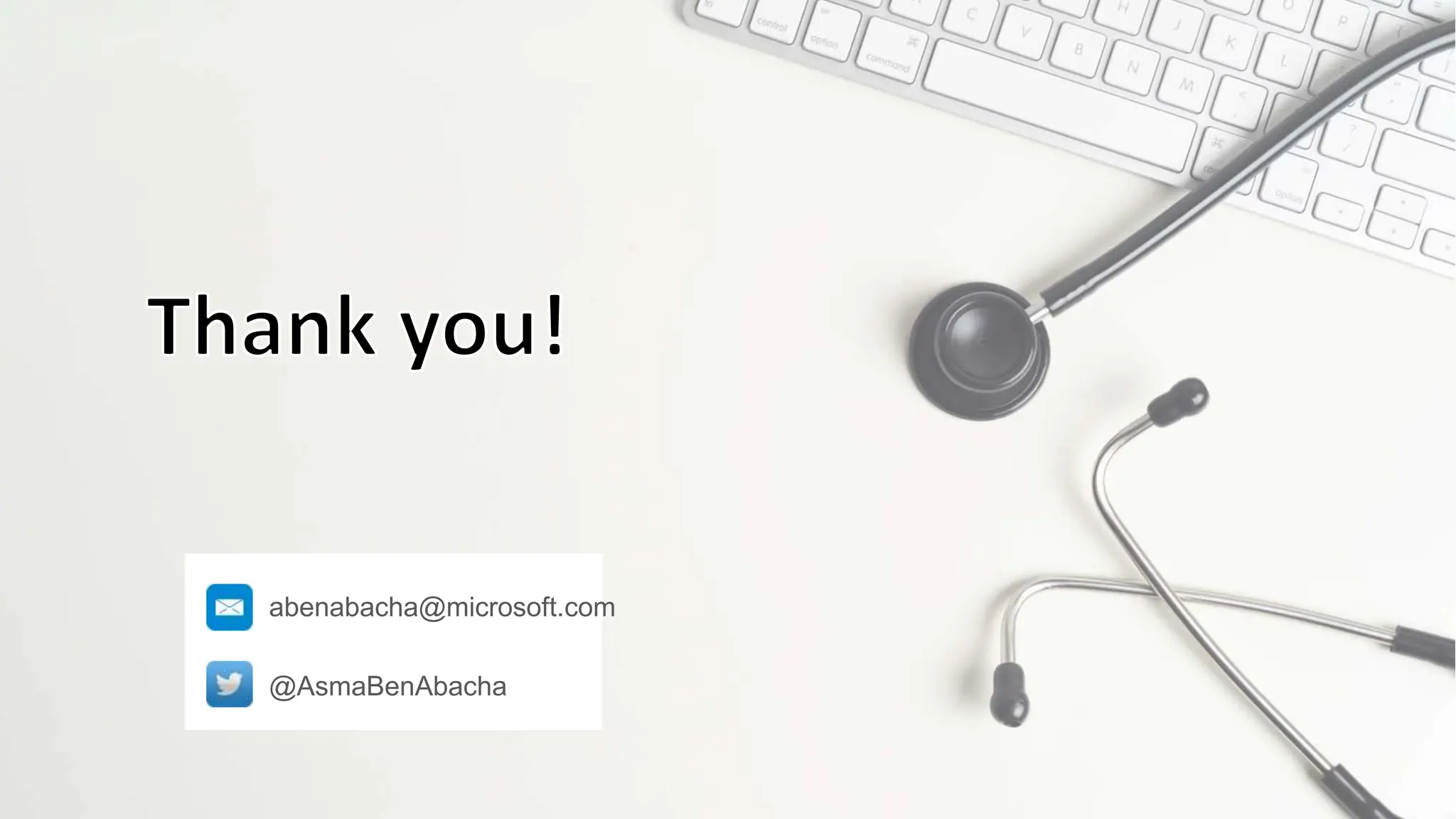 abenabacha@microsoft.com
@AsmaBenAbacha
 