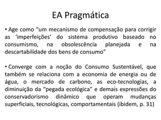 EA Conservadora: Conservacionista e Pragmática
• As macrotendências conservacionista e pragmática
representam duas tendênc...