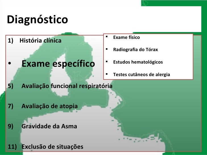 Exame para asma
