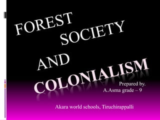 Prepared by.
A.Asma grade – 9
Akara world schools, Tiruchirappalli
 