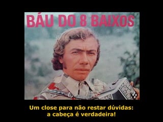 Um close para não restar dúvidas: a cabeça é verdadeira! 