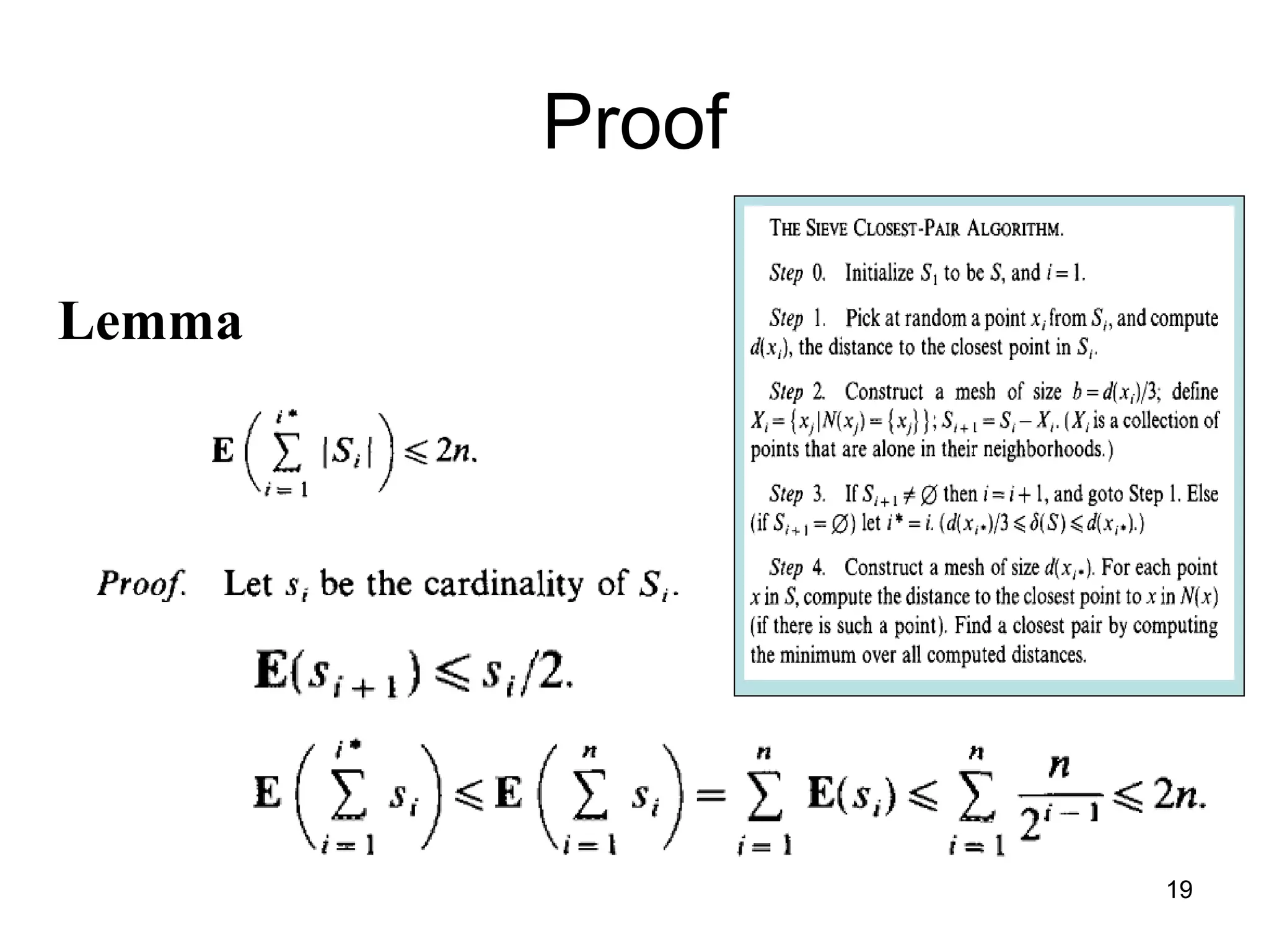 19
Proof
Lemma
 