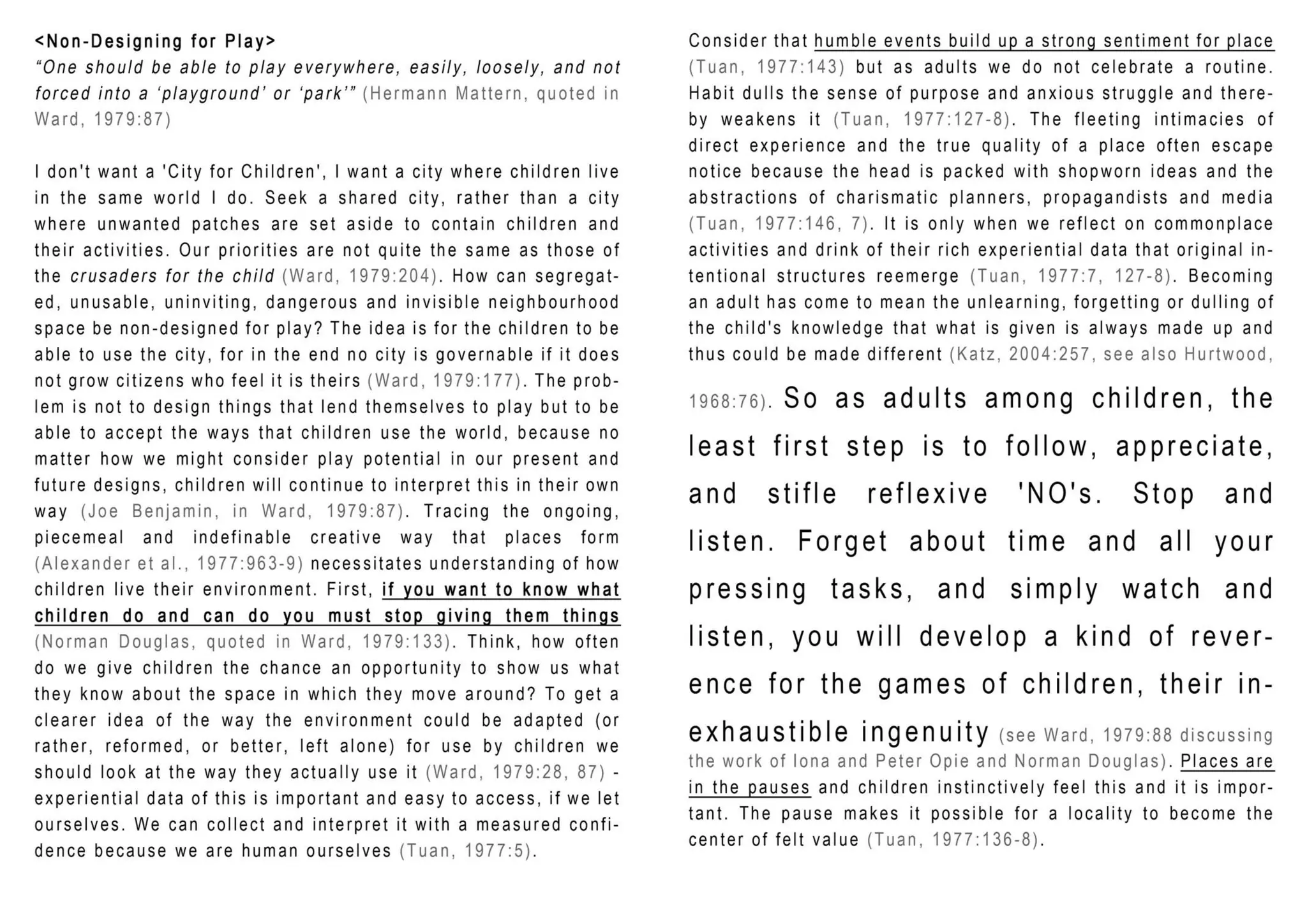 Tokyo at Child Scale