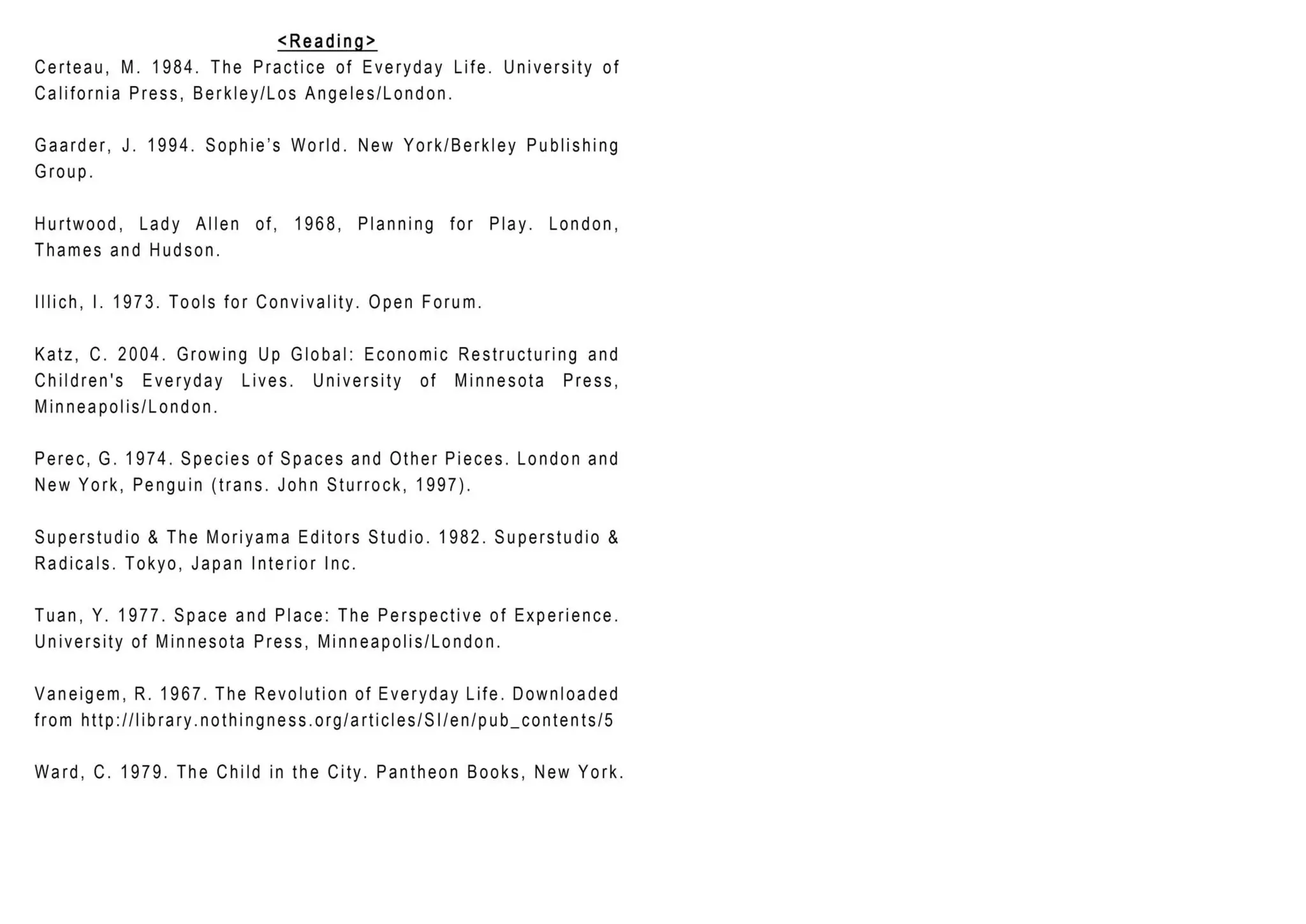 Tokyo at Child Scale