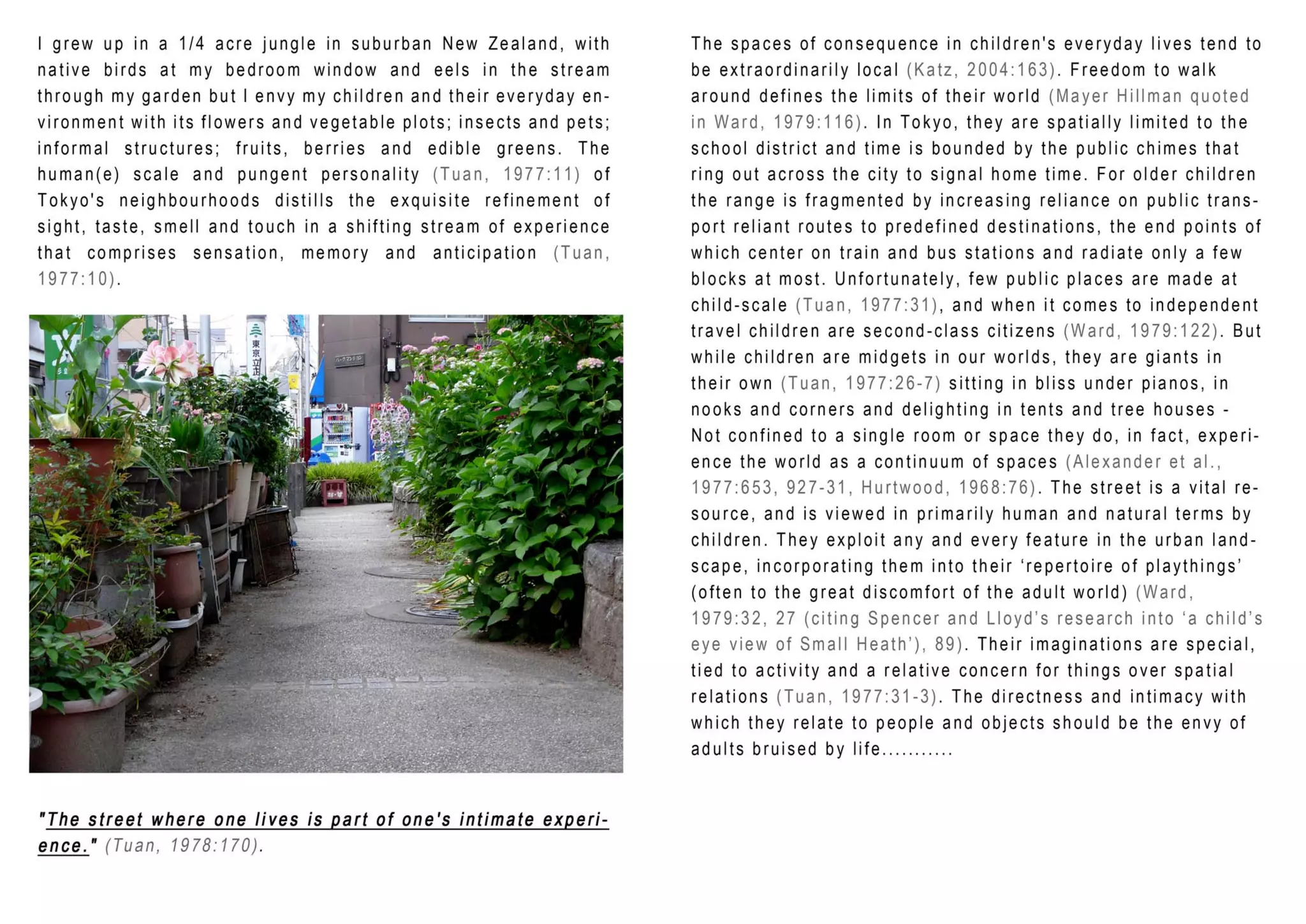 Tokyo at Child Scale