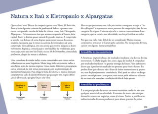 148
Quem diria, hein? Deixar de competir apenas com Nivea, O Boticário,
Avon e mais algumas centenas de produtos de beleza, e passar a con-
correr com grandes estrelas da bolsa de valores, como Itaú, Eletropaulo,
Alpargatas... Foi exatamente isso que aconteceu quando a Natura abriu
capital. Esse é o destino quase natural de grandes marcas. A competição
se amplia e se desloca: de uma disputa para entrar na casa dos consu-
midores para outra, que é entrar na carteira de investidores; de uma
competição mercadológica, em uma arena que envolve pesquisa e desen-
volvimento, logística, comunicação e um batalhão de vendedoras, para
outra cujo palco está em São Paulo, na rua 15 de Novembro, comandada
por berros, cliques de mouse e telefones.
Uma consultora de vendas indica a uma consumidora um creme antien-
velhecimento ou uma fragrância. Muito longe dali, um corretor indica a
um cliente ações da mesma empresa. Cenas muito diferentes: preocupação
com a juventude da pele versus preocupação com a administração do
patrimônio financeiro. Para chegar à bolsa de valores, as marcas precisam
completar um ciclo de desenvolvimento que passa por três etapas: defini-
ção da identidade, que gera força e cria valor.
Personalidade e
Imagem
Envolvimento e
Lealdade
Fluxos de Caixa
Projetados
Identidade da
Marca
Força da
Marca
Valor da
Marca
Natura x Itaú x Eletropaulo x Alpargatas
Marcas que percorrem esse ciclo por inteiro conseguem atingir o “ín-
dice olímpico” e operam em outro patamar de competição, fora de sua
categoria de origem. Embora seja nela, e com os consumidores dessa
categoria, que se enraíza sua identidade, sua força frutifica seu valor.
Por que esse ciclo é tão difícil de ser completado? Muitas marcas
corporativas tentaram e ficaram pelo caminho. No meu ponto de vista,
caíram em alguma destas armadilhas:
Armadilha da inconsistência.
A frenética e impulsiva busca de resultados imediatos cria desvios de rota
irreversíveis. É o bebê jogado fora com a água do banho! A compulsão
por resultados imediatos é o grande inimigo do futuro. Seus defensores
dizem que é preciso ter resultados no presente para viver o futuro. Eu
prefiro dizer que o futuro não é fruto de êxitos momentâneos e aparen-
tes, mas de planejamento e consistência. Você pode ser tático em longo
prazo e estratégico em curto prazo, mas nunca pode submeter o futuro
de sua marca às tentações e ambições do dia de hoje apenas.
Armadilha da proliferação.
É o uso precipitado da marca em novos territórios, onde ela não tem
qualquer autoridade ou afinidade. Extensões de marca são uma po-
derosa ferramenta de negócios, como já vimos. Porém, a proliferação
indiscriminada de novos produtos é puro abuso gratuito de poder.
 