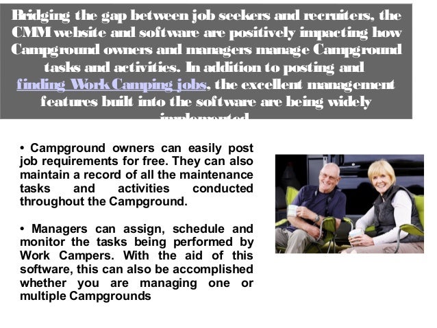 a smarter way to find campground jobs campgroundmaintenancemanager com work camping jobs