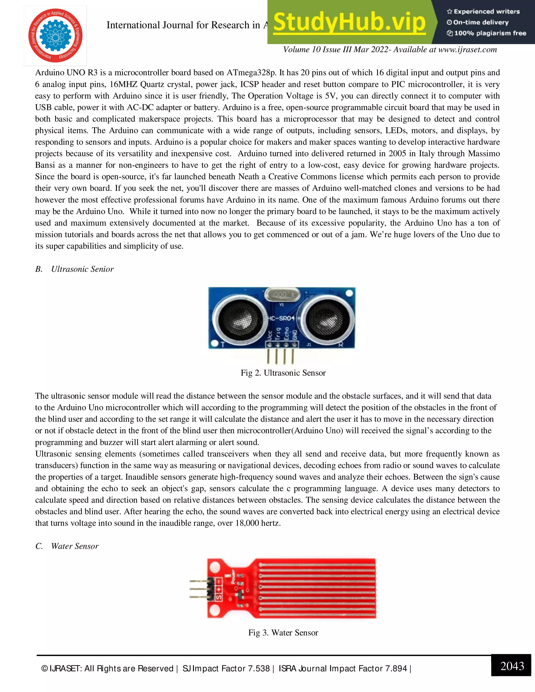 A Smart Stick For Assisting Blind Peoples | PDF