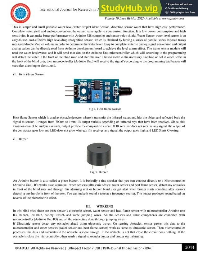 A Smart Stick For Assisting Blind Peoples | PDF