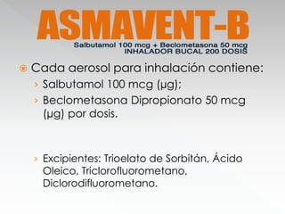 Salbutamol Beclometasona Precio