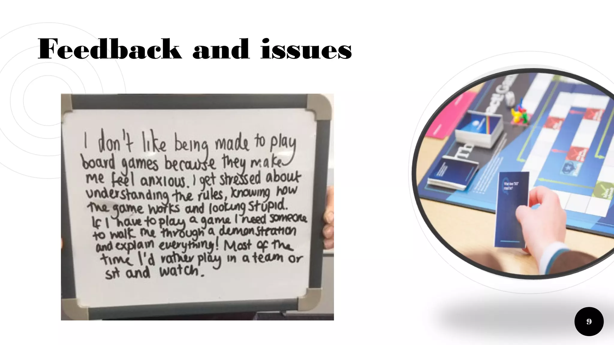 Feedback and issues
9
 