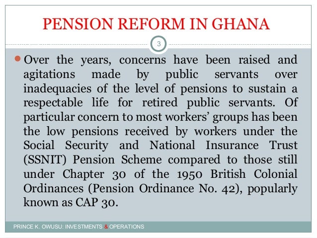 Presentation On Pensions Conference Held In Accra Ghana