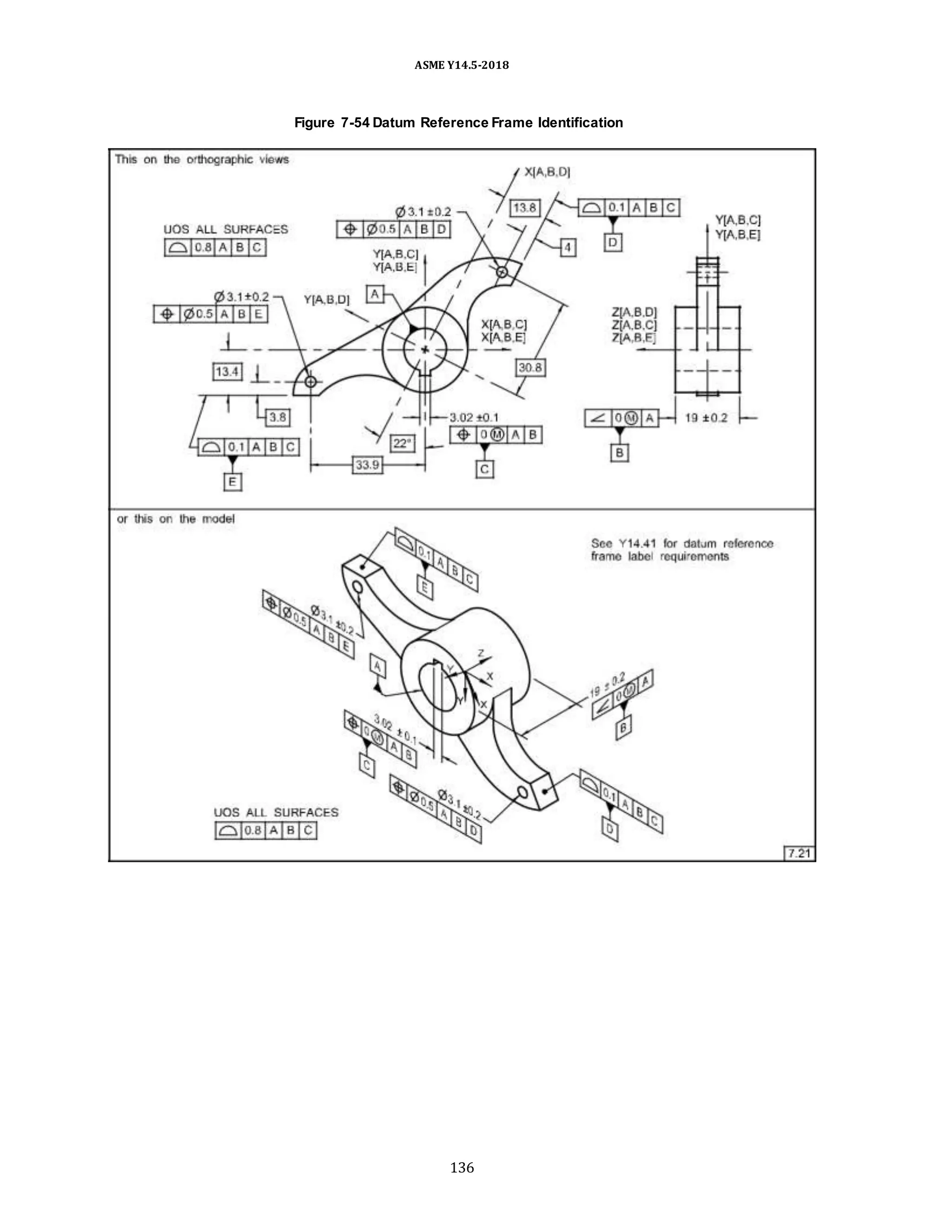 ASME Y14.5-2018
Figure 7-54 Datum Reference Frame Identification
136
 
