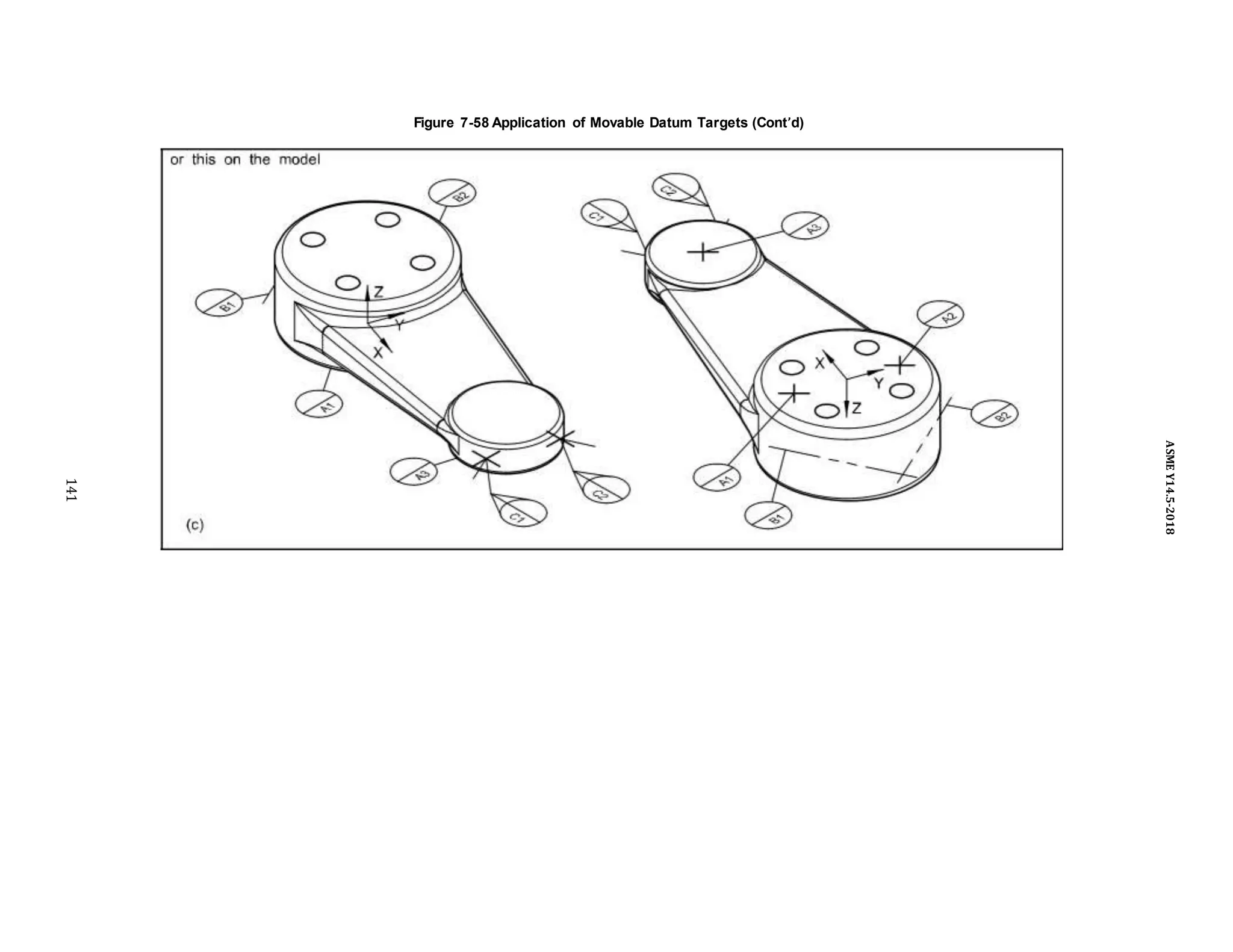 Figure 7-58 Application of Movable Datum Targets (Cont’d)
141
ASME
Y14.5-2018
 