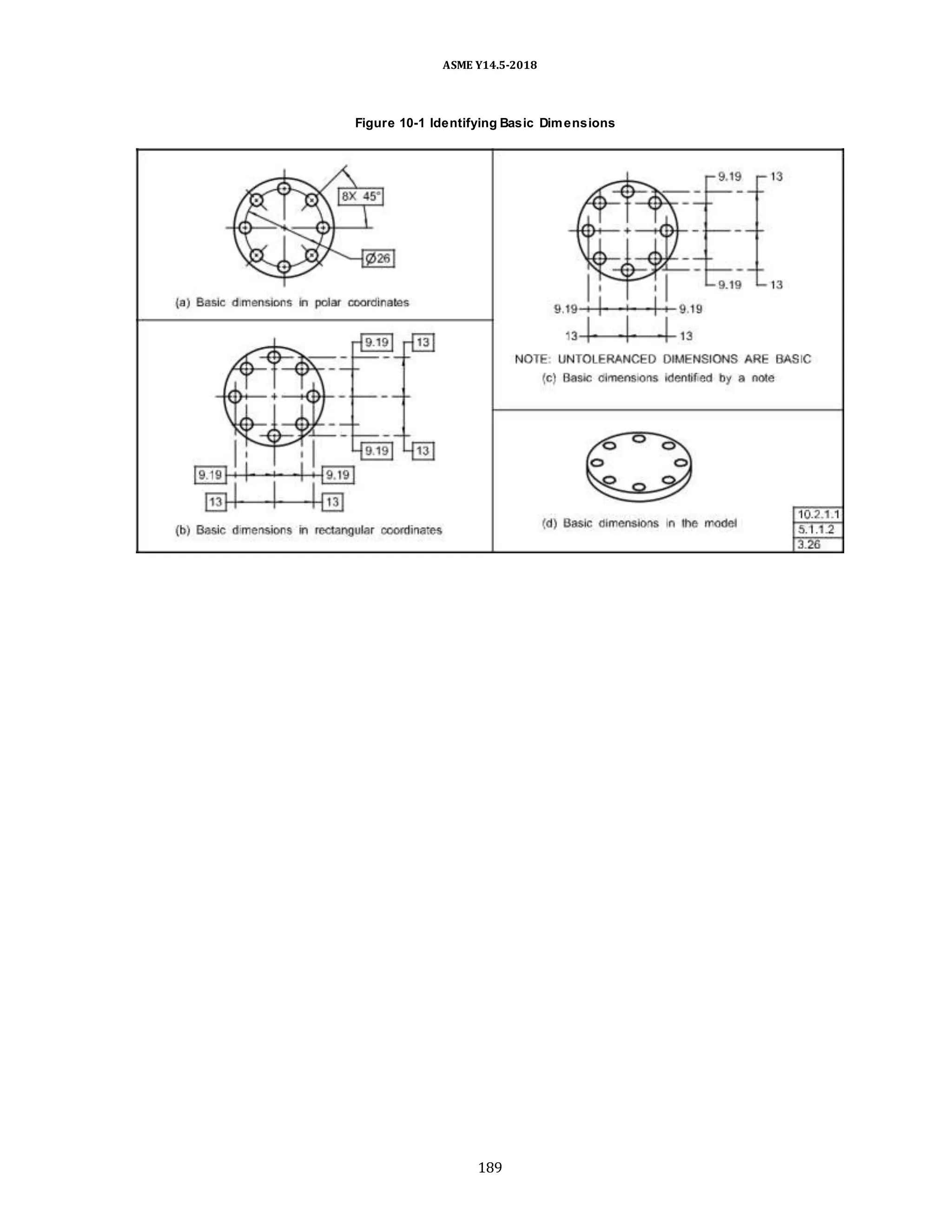 ASME Y14.5-2018
Figure 10-1 Identifying Basic Dimensions
189
 