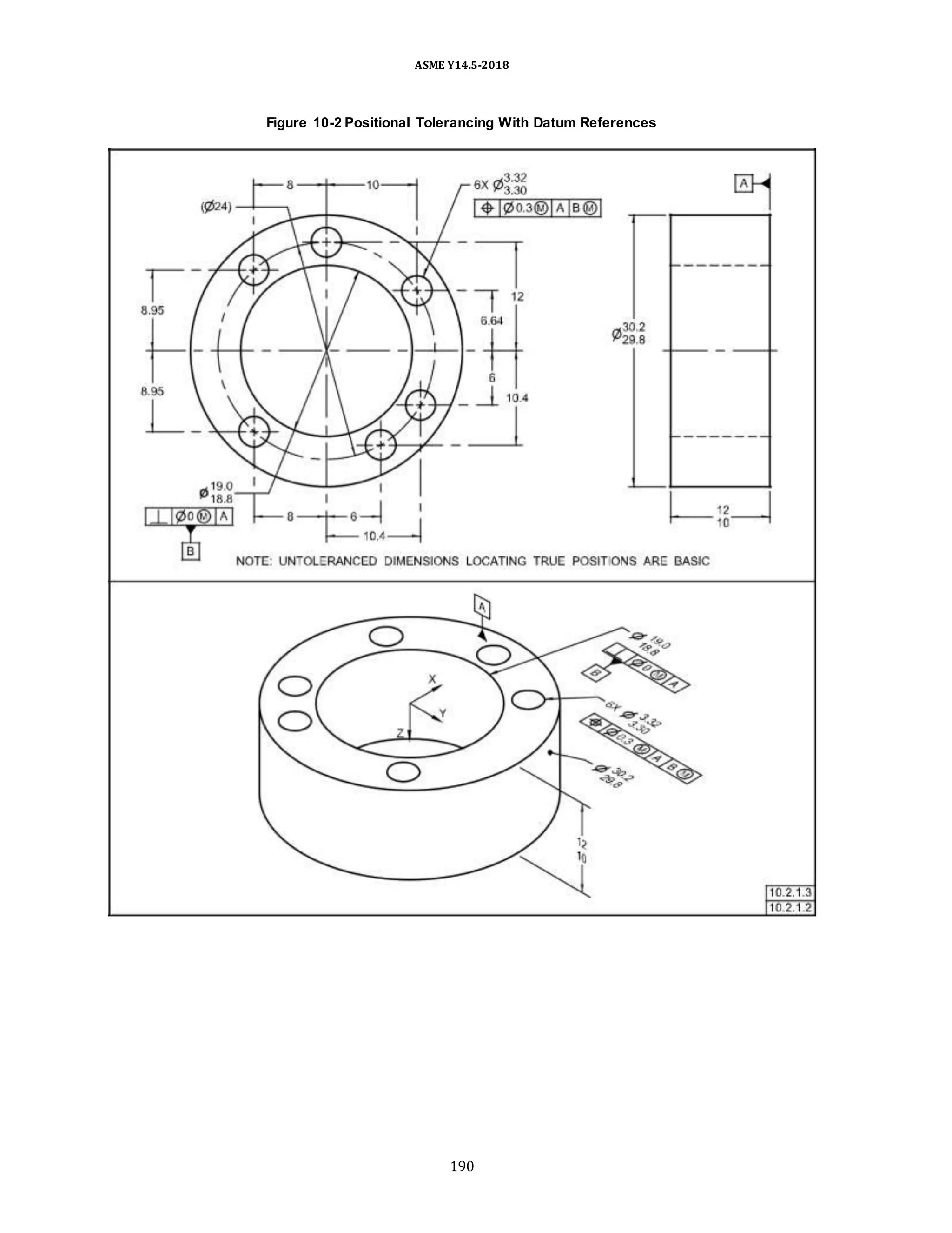 ASME Y14.5-2018
Figure 10-2 Positional Tolerancing With Datum References
190
 