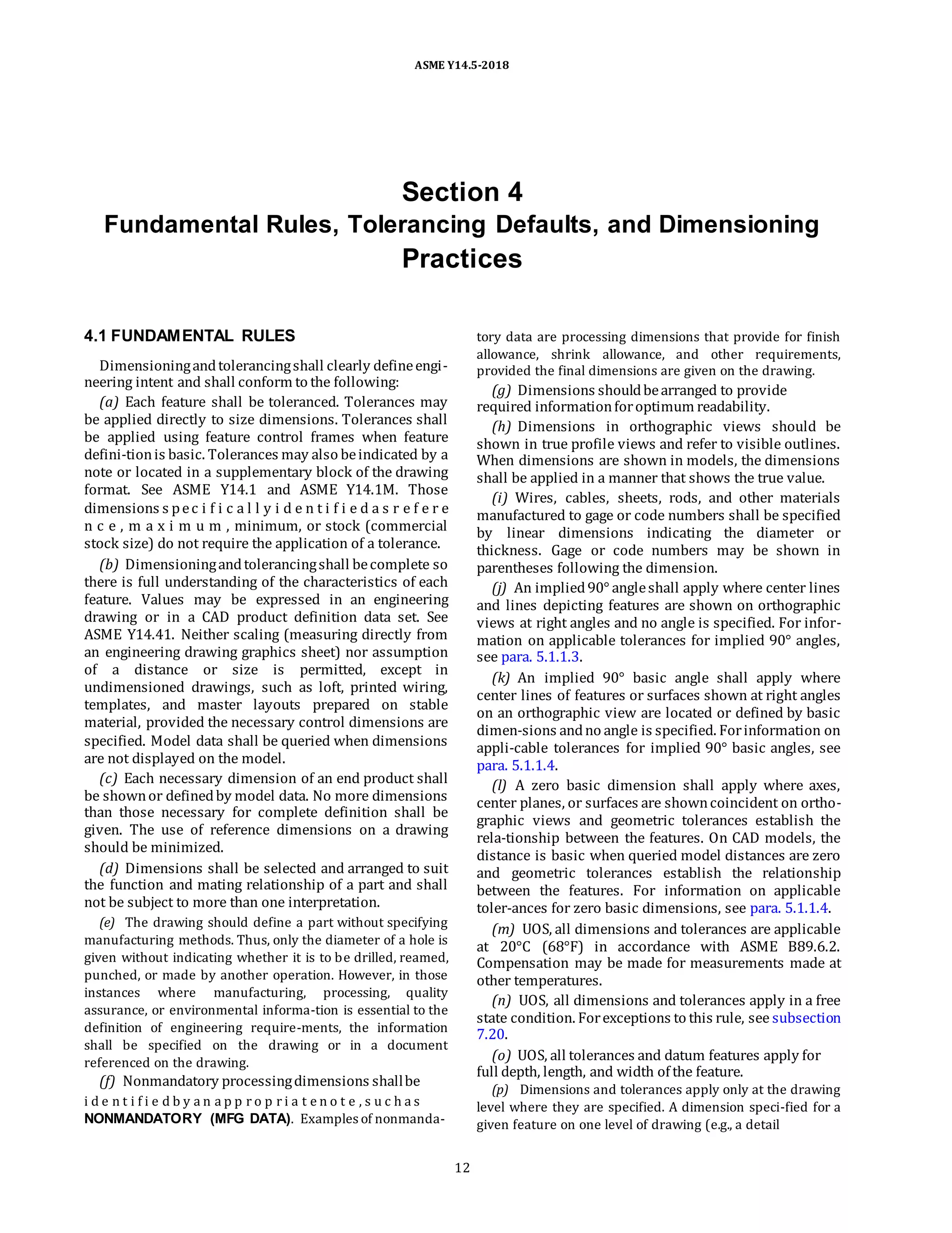Asme y14 5 2018 dimensioning and tolerancing copy doc
