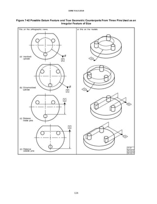 ASME Y14.5-2018
Figure 7-42 Possible Datum Feature and True Geometric Counterparts From Three Pins Used as an
Irregular Feature of Size
124
 
