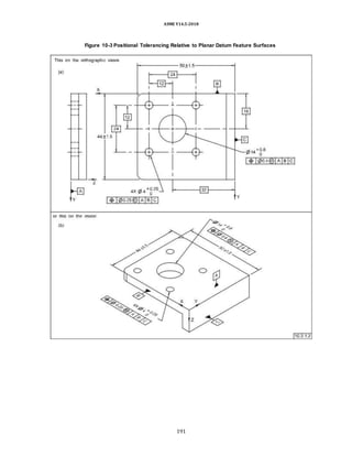 ASME Y14.5-2018
Figure 10-3 Positional Tolerancing Relative to Planar Datum Feature Surfaces
191
 