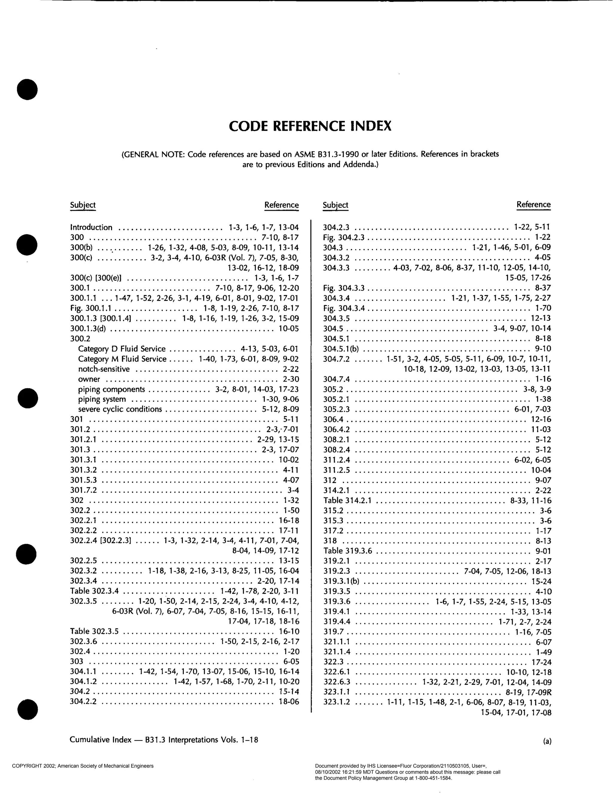 Asme b31.3 interpretation | PDF