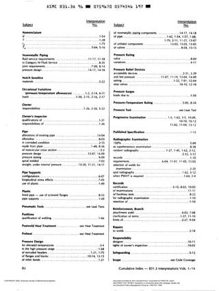 Asme b31.3 interpretation | PDF