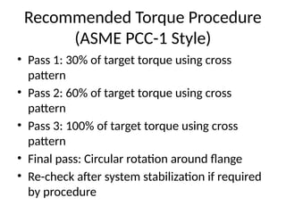 Comprehensive Guide to ASME B31.3 Flange Bolted Connections and Torque ...
