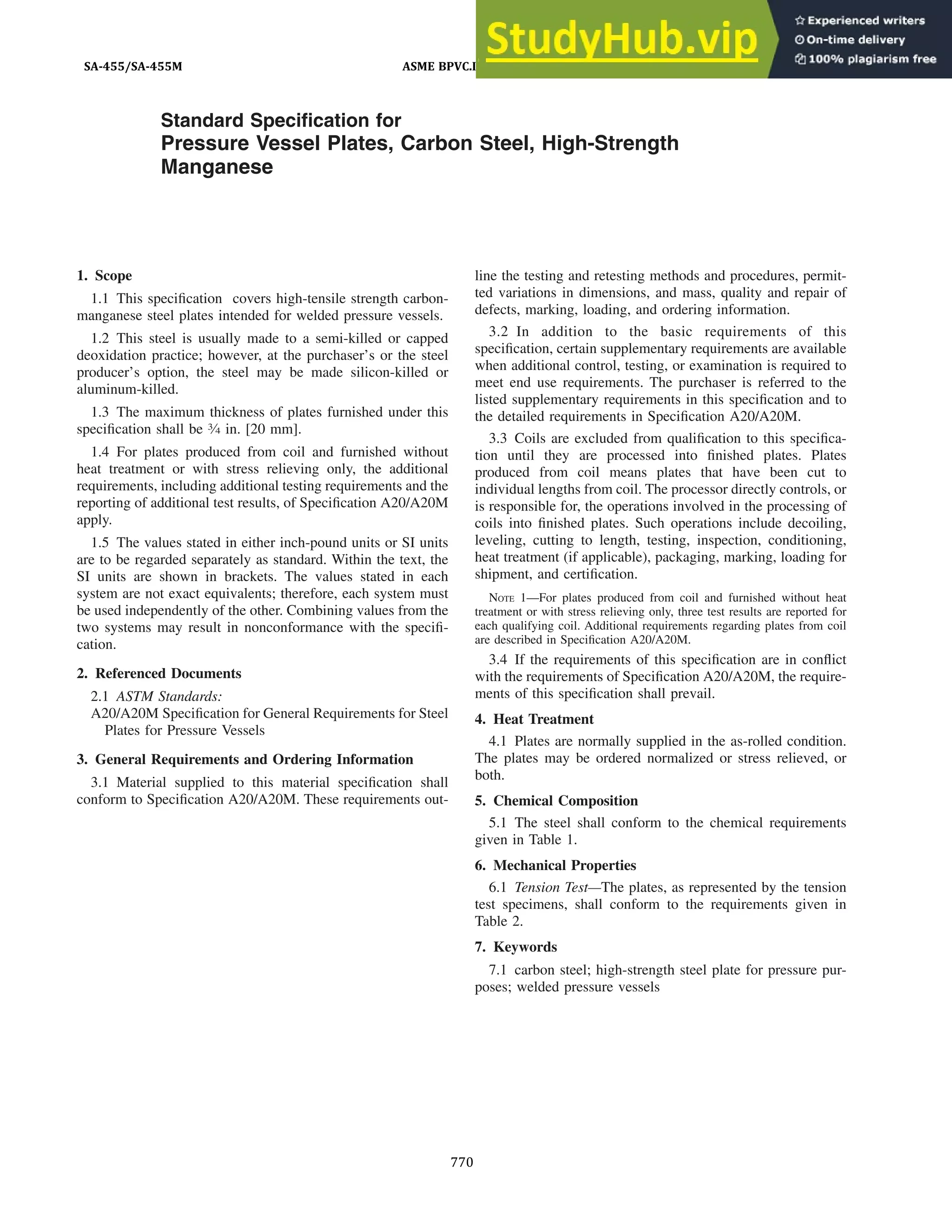 ASME BPVC Section II Materials Part A Ferrous Material Specifications ...