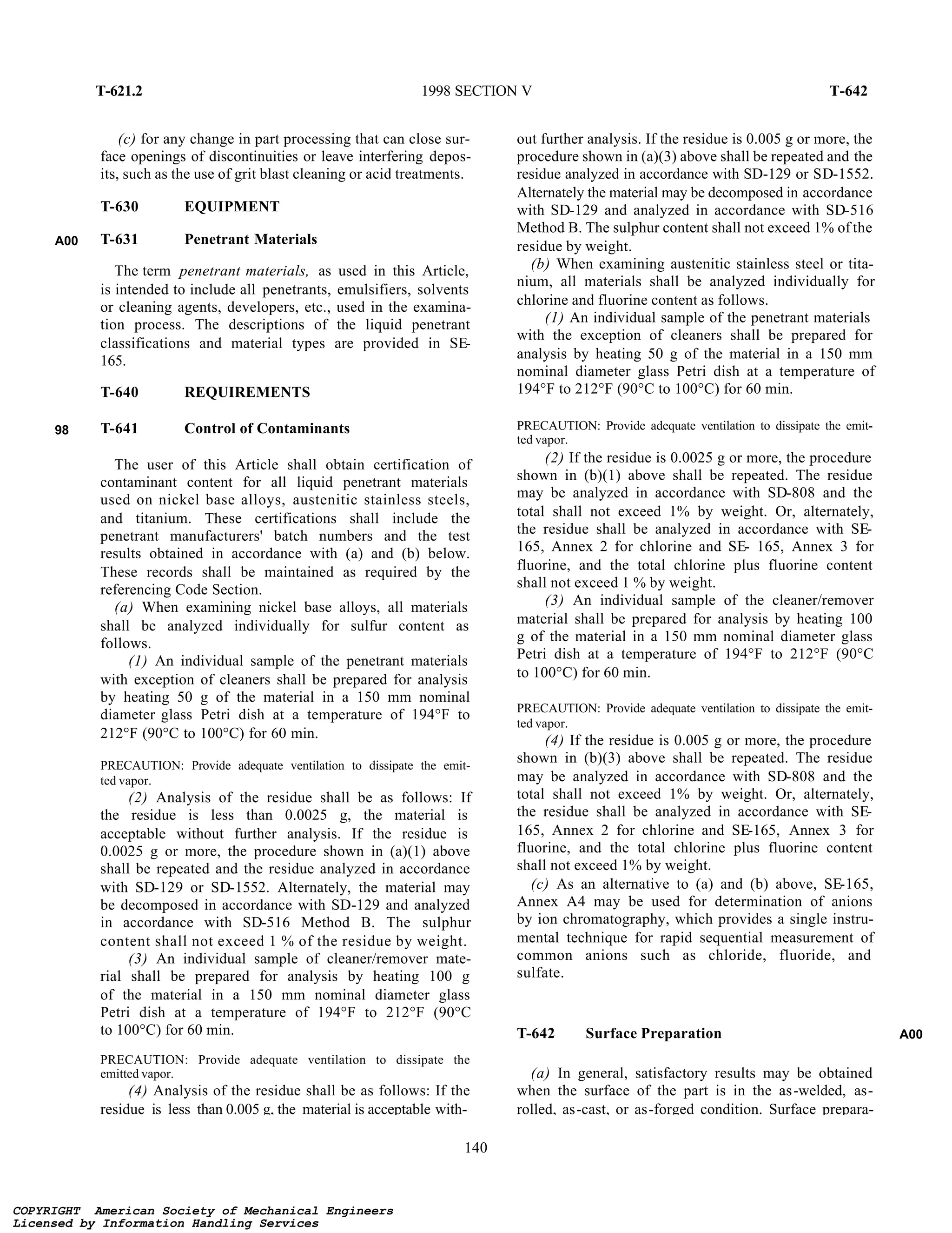 Asme bpv sec v art. 6 | PDF