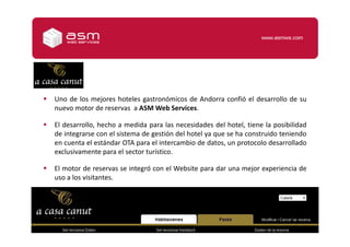 “Ha sido una gran ventaja trabajar con ASM Web Services. Han sido capaces de desarrollar los proyectos más innovadores y ambiciosos en clickair, y lo han hecho con éxito no sólo por su gran conocimiento de nuestras necesidades de negocio, sino también por su alto grado de implicación y compromiso”.MariaCardenal, Head of ancillaries and productdevelopmentclickair