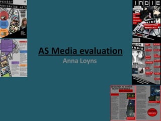 AS Media evaluation Anna Loyns 