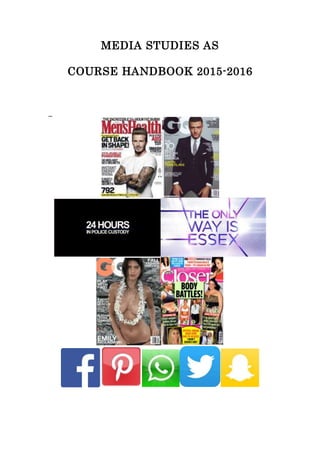 MEDIA STUDIES AS
COURSE HANDBOOK 2015-2016
{ moviegr am}
 