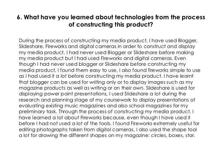 Media studies coursework evaluation example 06 image