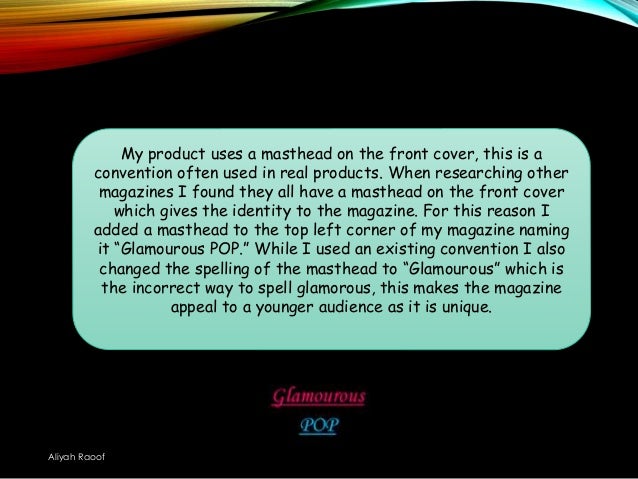 As media evaluation coursework