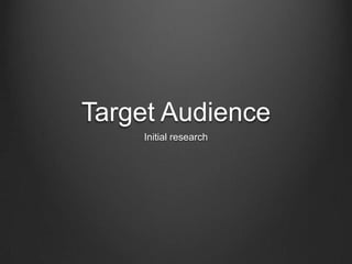 AS Media - Target Audience | PPT