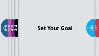 1st
2nd
3rd
4th
5th
6th
Set Your Goal
 
