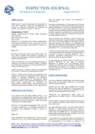 Asme seccion v demostracion y calificacion | PDF