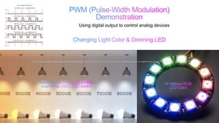 PWM is a way to control analog devices with a digital output. Another way to put it is that you can output a modulating signal from a digital device such as an MCU to drive an analog device.
Using digital output to control analog devices
 