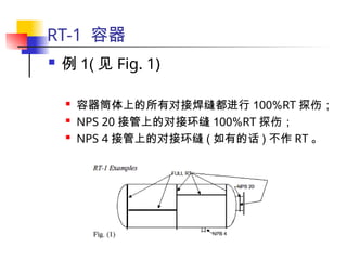 ASME Chapter VIII-1 Weld Coefficient and RT-X marking | PPT