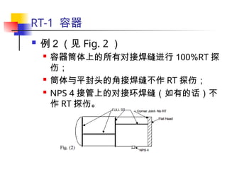 ASME Chapter VIII-1 Weld Coefficient and RT-X marking | PPT